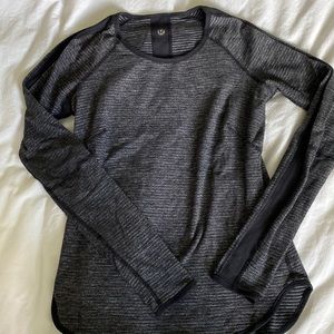 lululemon Coco Pique Long Sleeve Reversible Top Size 6